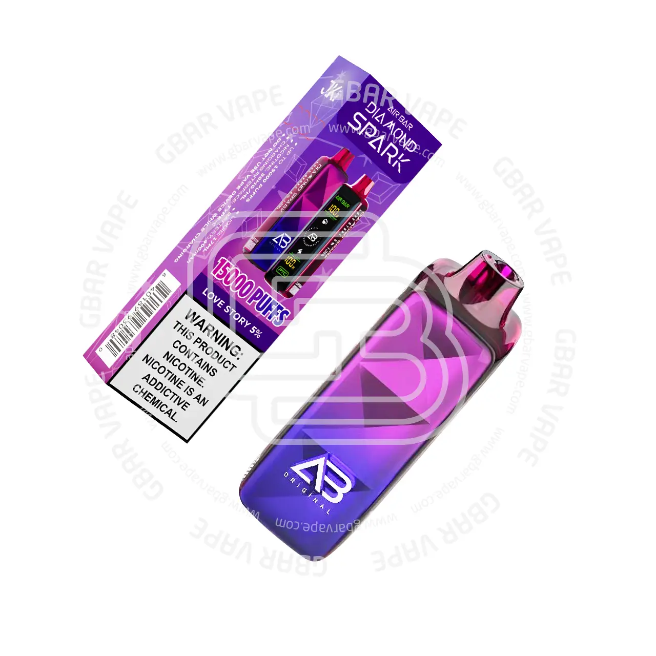 Air Bar Diamond Spark Vape 15000 Puffs - Image 2